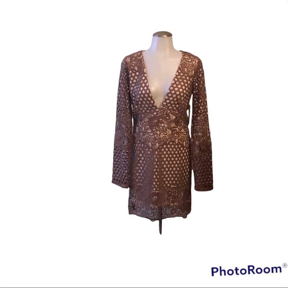 Tobi Rose Emily Plunge Bodycon Dress